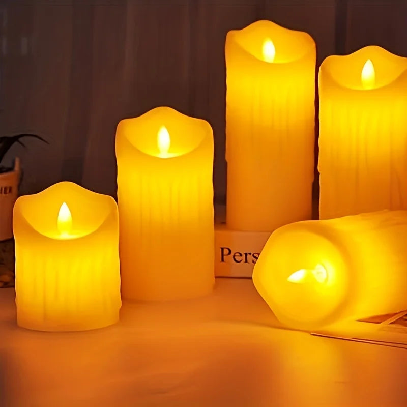 Flameless LED Candles With Remote Control And Timer