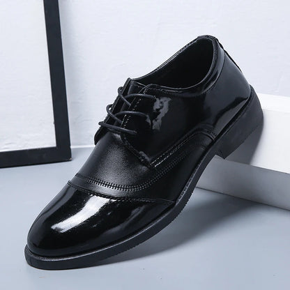 Large Size Fashionable Men's Daily Comfortable Business Office Formal Shoes Low Cut Round Toe Multifunctional Men's WeddingShoe