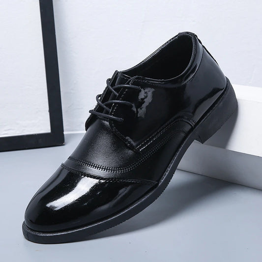 Large Size Fashionable Men's Daily Comfortable Business Office Formal Shoes Low Cut Round Toe Multifunctional Men's WeddingShoe