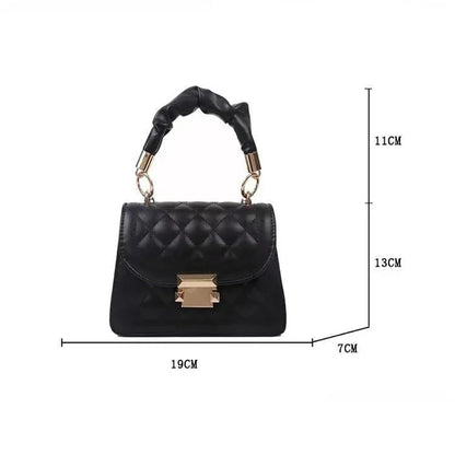 Women PU Leather Shoulder Bags Small Messenger Designer Female 2024 New Fashion Chain Rhomboid Crossbody Bag Ladies Mini Handbag