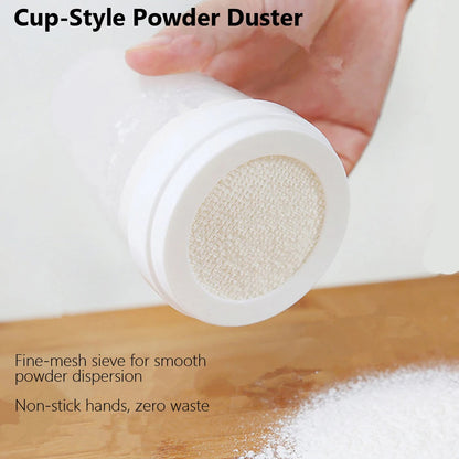 Kitchen Powder Sugar Shaker Duster for Home Baking Flour Dispensing Tool with Lid Baking Accessories