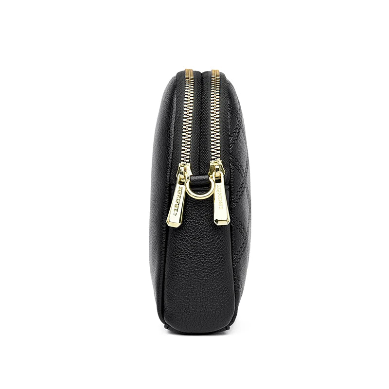 Fashion Women Shoulder Bags High Quality Leather Crossbody Bag Small Purse Simple Design Ladies Solid Color Messenger Sac A Main