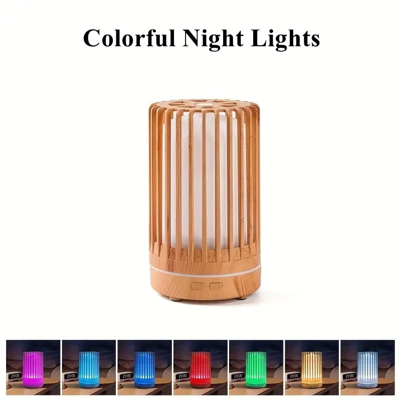 Air Humidifier Aromatherapy Machine Bird Cage Ultrasonic USB Humidifier, Essential Oil Diffuser With Colorful Night Lights