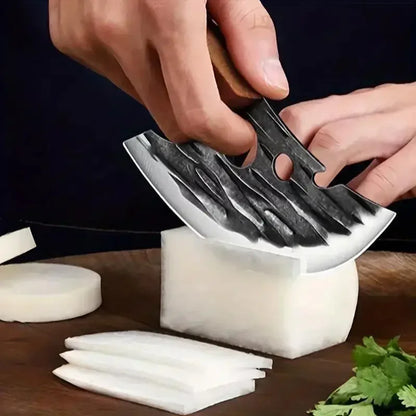Forged Meat Cleaver Kitchen Chef Knife Fishing Boning Fruit Cutting Knife BBQ Butcher Portable Utility Knife Can Opener