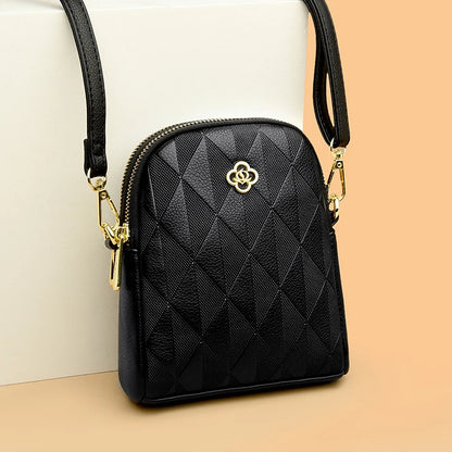 Fashion Women Shoulder Bags High Quality Leather Crossbody Bag Small Purse Simple Design Ladies Solid Color Messenger Sac A Main