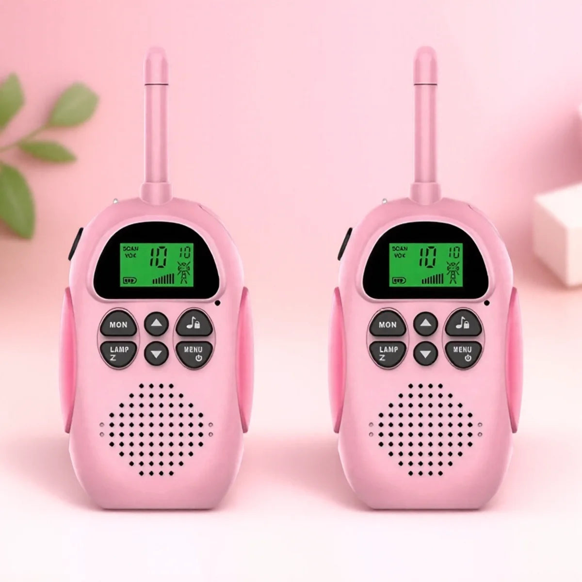 2 Pcs Walkie Talkies for Kids Toys Rechargeable Battery Walkie Talky 22 Channels 2 Way Radio 3KM Long Range for Children Gifts