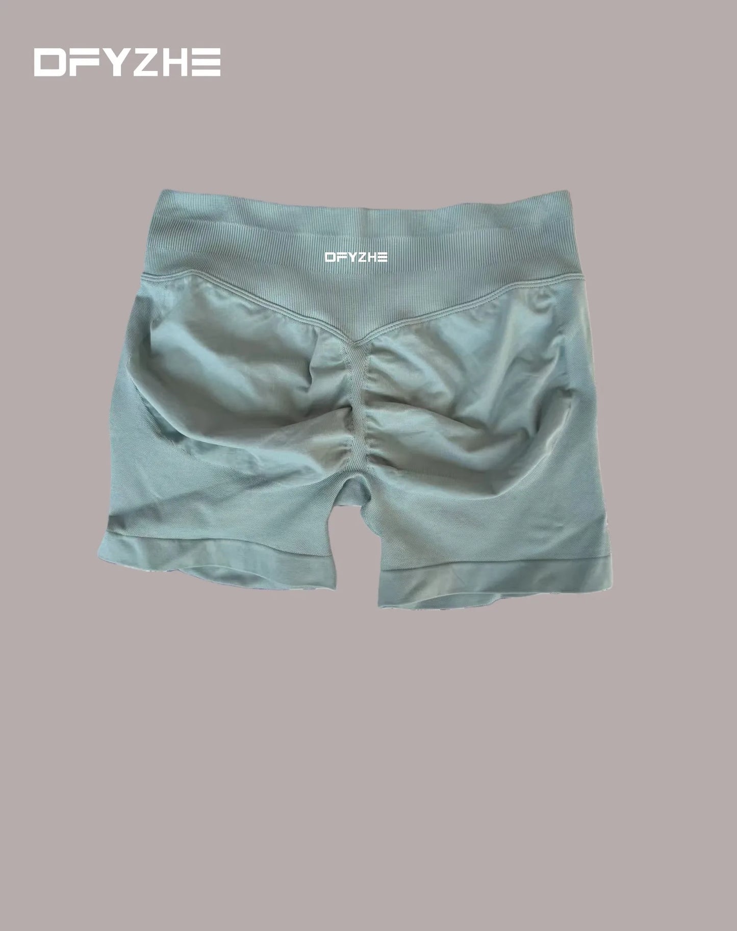 DFYZHE 4.5-inch yoga gym shorts, waist cinching and hip lifting shorts, seamless yoga shorts