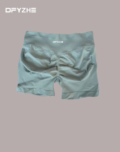 DFYZHE 4.5-inch yoga gym shorts, waist cinching and hip lifting shorts, seamless yoga shorts