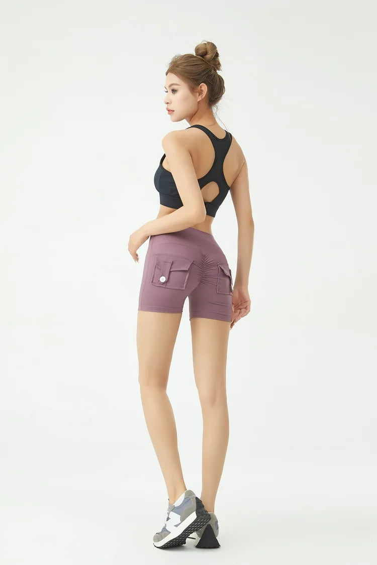 Peach Butt Fitness Shorts Women&