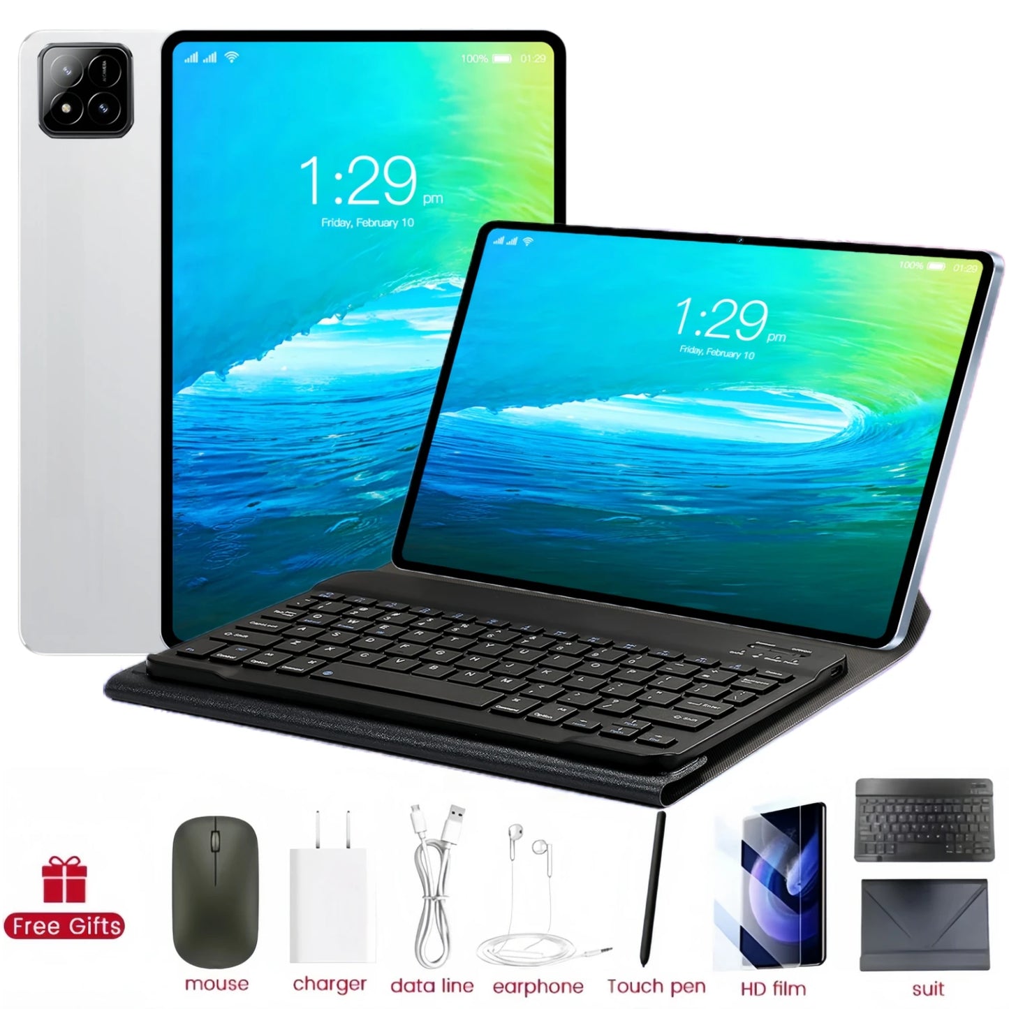 2025 Global Version PAD 7S Pro Snapdragon 8GEN3 Android 14 Tablet 11 Inch HD 22 GB+2 TB 20000 mAh 5G Dual SIM Wifi Tables PC