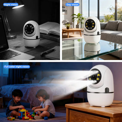Bezsecure 5MP Wifi Camera Indoor IP Cameras For Home Security Color Night Vision Motion Detection CCTV Camera O-Kam pro APP