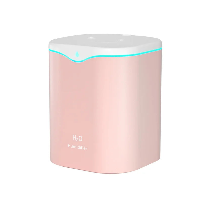 Air Humidifier 2L Large Capacity Double Spray Port Home Office Essential Oil Humidifiers USB Aroma Diffuser Mist Maker Purifier