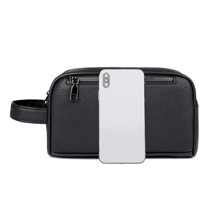 Business Men's Clutch Bag High Quality Printing Leather Handbag Phone Purse Fashion Clutches Luxury Men Birthday Gift Clutch Bag