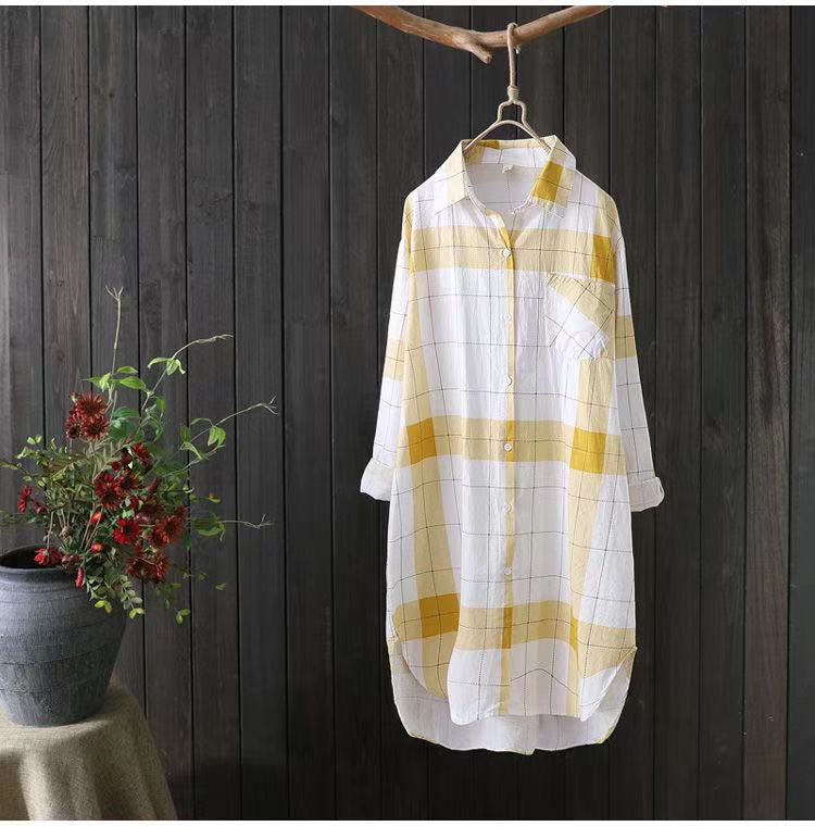 Print Letter Medium Long Blouses Loose Shirts Female Summer Beach Sunscreen Women Tops Women's Casual Street Style