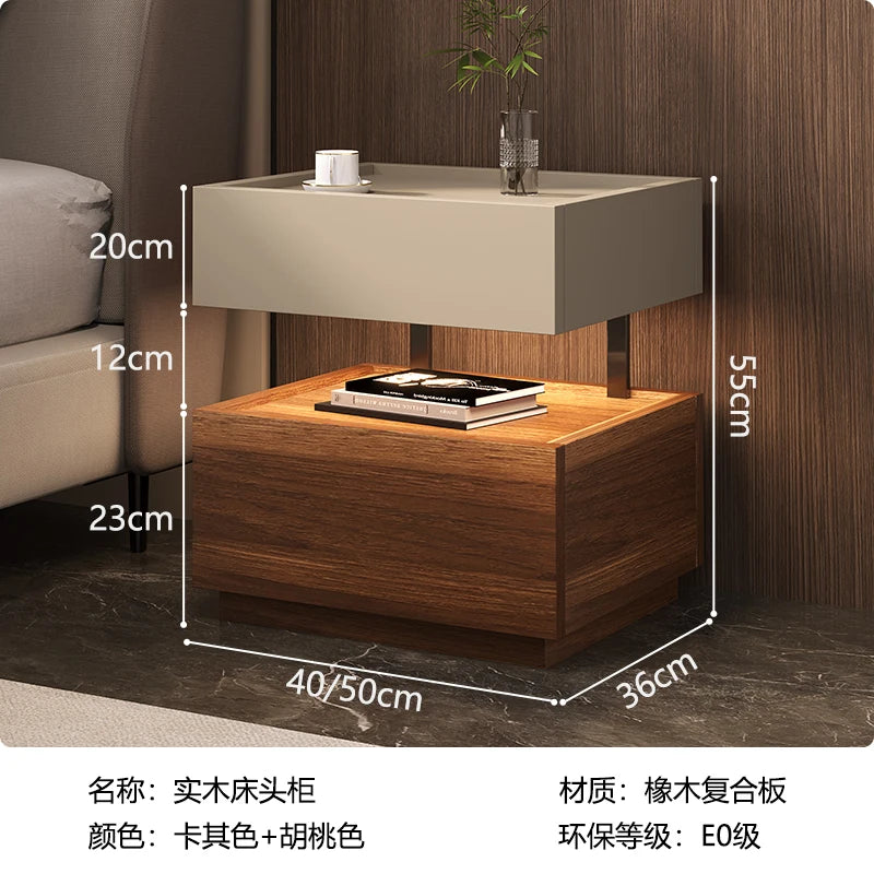 Simple European Bedside Table Classic Storage Luxury Trendy Night Table Modern Premium Comodini Camera Letto Bedroom Furnitures