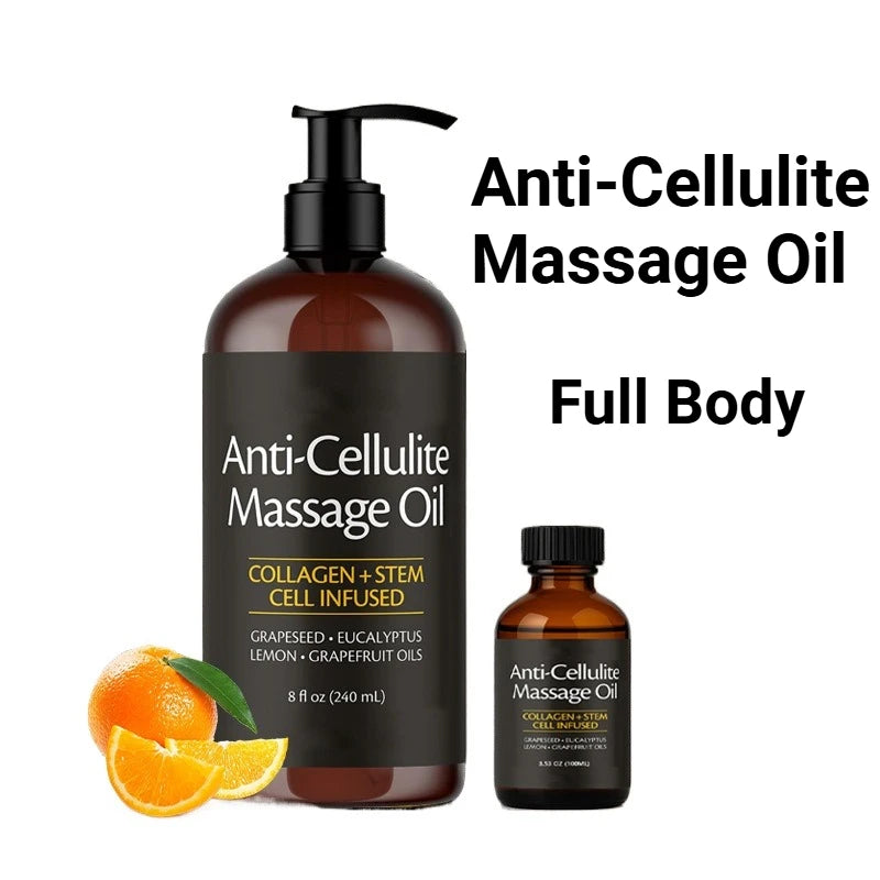 Anti-cellulite Body Massage Oil 240/100ml Natural Aromatherapy Relaxing Soothing Skin Care Essential Oil for Full Body Massage