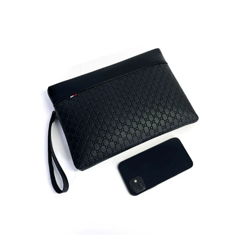 Business Men's Clutch Bag High Quality Printing Leather Handbag Phone Purse Fashion Clutches Luxury Men Birthday Gift Clutch Bag