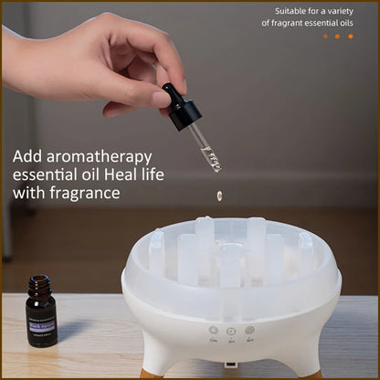 350ml Humidifier Aromatherapy Essential Oil Simulate Flame Aroma Diffuser,Remote Control Adjusted Colorful Atmosphere Lighting,