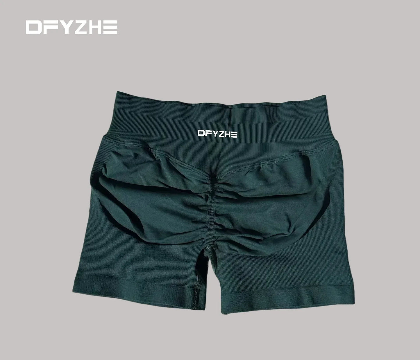 DFYZHE 4.5-inch yoga gym shorts, waist cinching and hip lifting shorts, seamless yoga shorts