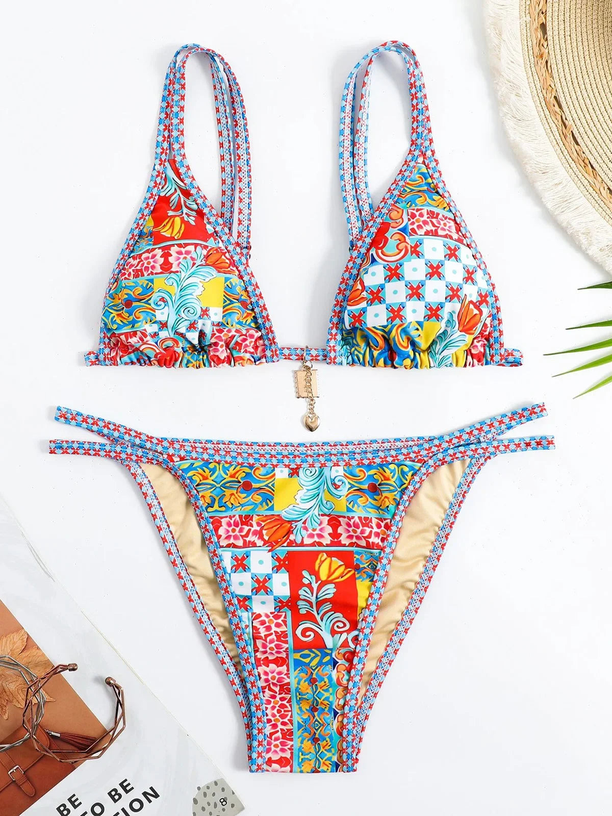 Floral Printed Bikinis 2026 Brazilian Bikini Women Swimwear Female Swimsuit Two-pieces Bikini Set Bathing Suit Swim Beach Wear