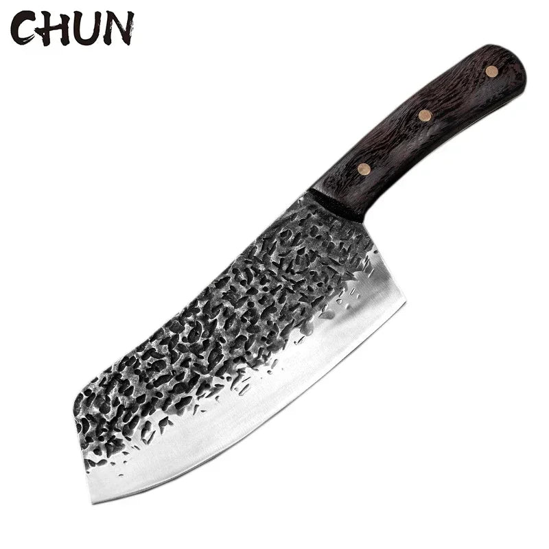 5CR15 Handmade Chopping Cleaver Butcher Knife High Carbon Steel Kitchen Chef Knife Sets Forged Blade Cooking Knives Set Cleaver