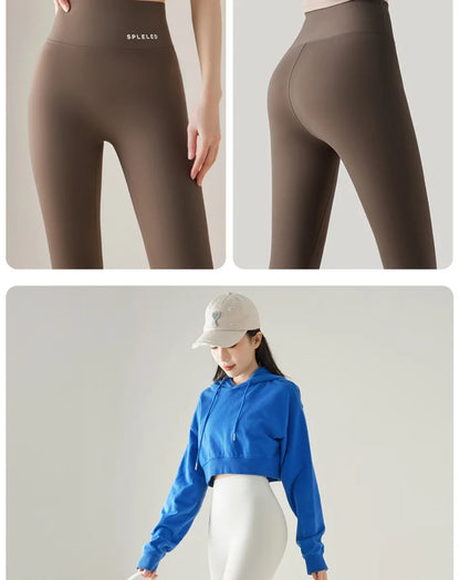 Naked Feeling Yoga Leggings Summer Thin High Waisted Hip Lifting Fitness Leggings Running Cycling Sports Pants Woman Clothing