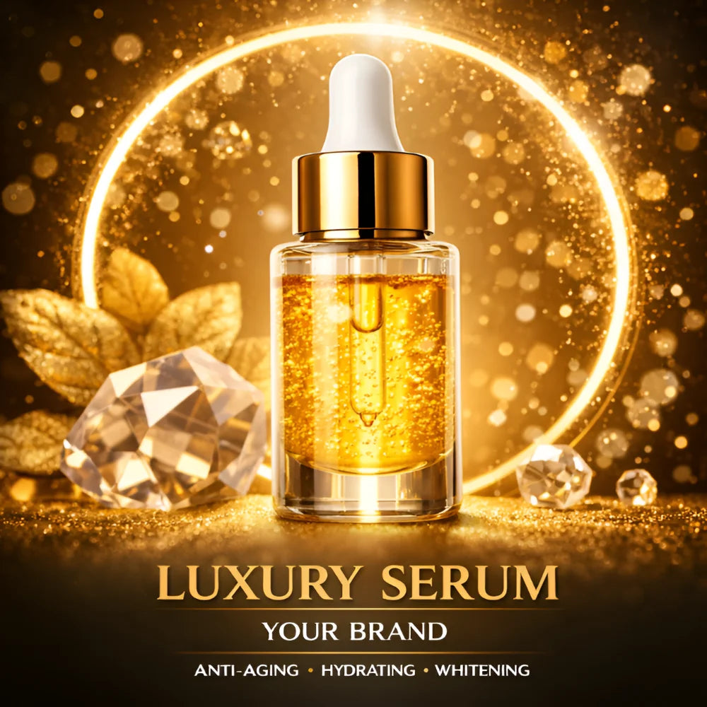 Custom Korean Vitamin C Serum Anti Aging Whitening Face Ampoule OEM