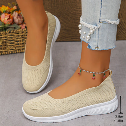 Women's Shoes 2026 Women's Round Toe Flat Shoes Soft-soled Breathable Lightweight Net Shoes Sports Walking Shoes Women 522