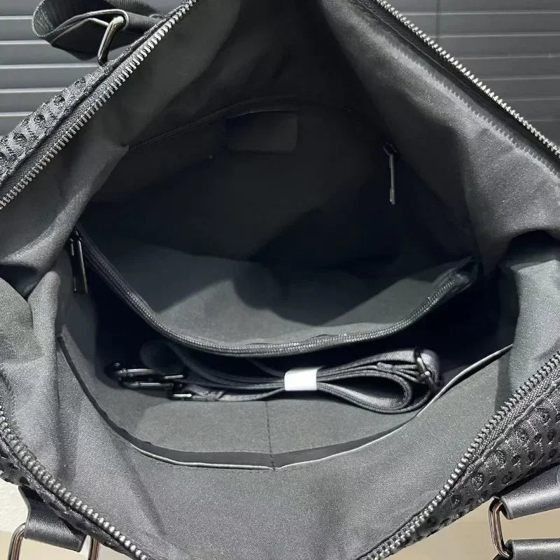 Women's travel bag simple leisure vacation large bag waterproof nylon mesh shoulder messenger bag