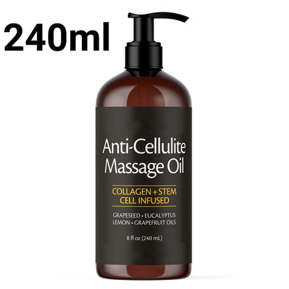 Anti-cellulite Body Massage Oil 240/100ml Natural Aromatherapy Relaxing Soothing Skin Care Essential Oil for Full Body Massage
