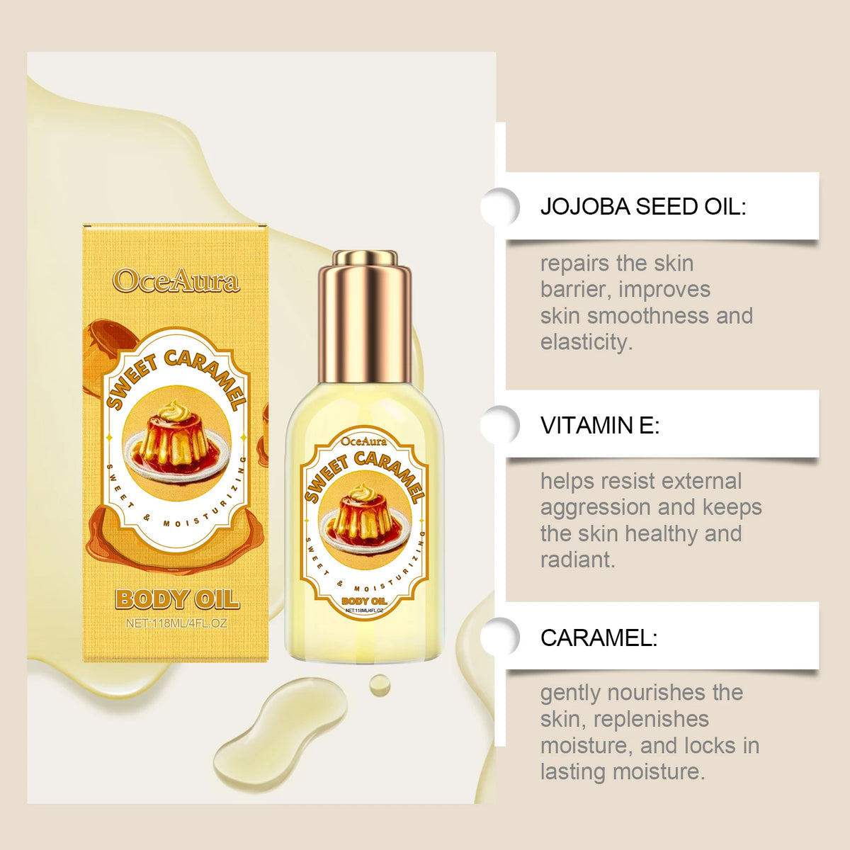 Body Massage Oil Improve Moisturizing Relieve Stress Muscle Relaxing Body SPA Lasting Scent Body Essential Oils