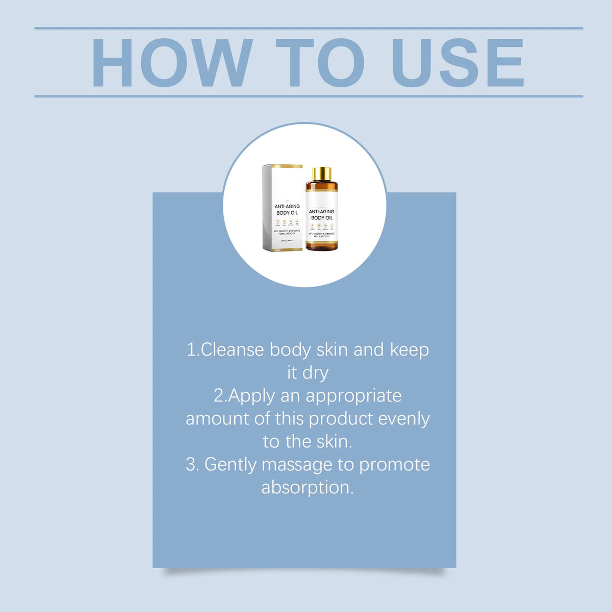 Revitalizing Body Oil Improve Dull Skin Boost Skin Elasticity Brightening Lightweight Fast Absorbing Hydrating Body Massage Oil