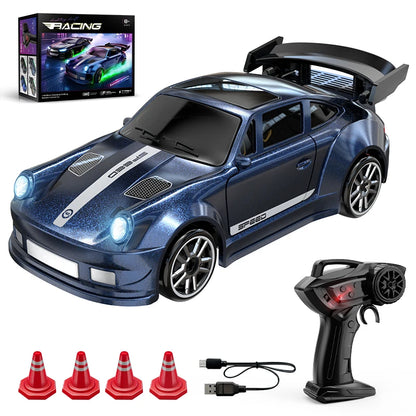 1:64 Mini desktop remote control car rc Professional four-wheel drive drift racing car Electric pocket car Children's toy