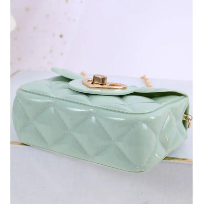 Fashion Kids PU Leather Crossbody Bags Girls Heart Shoulder Bags Children Mini Coin Purses Jelly Bag Kids Handbag Gifts