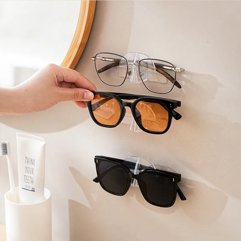KLASSNUM Glasses Storage Rack Wall Mounted Sunglasses Reading Glasses Storage Rack Men Sunglasses Transparent Display Rack Women