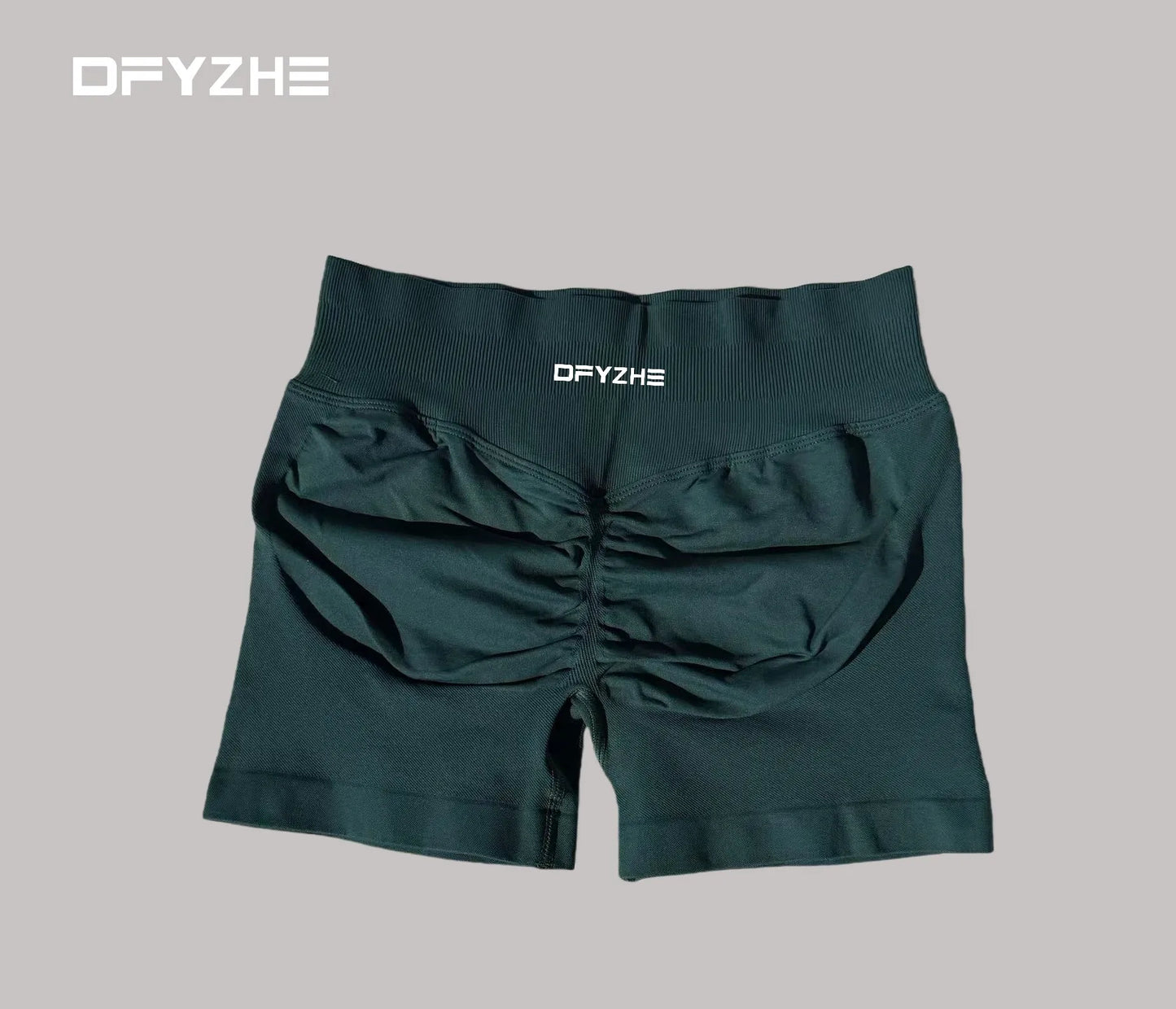 DFYZHE 4.5-inch yoga gym shorts, waist cinching and hip lifting shorts, seamless yoga shorts