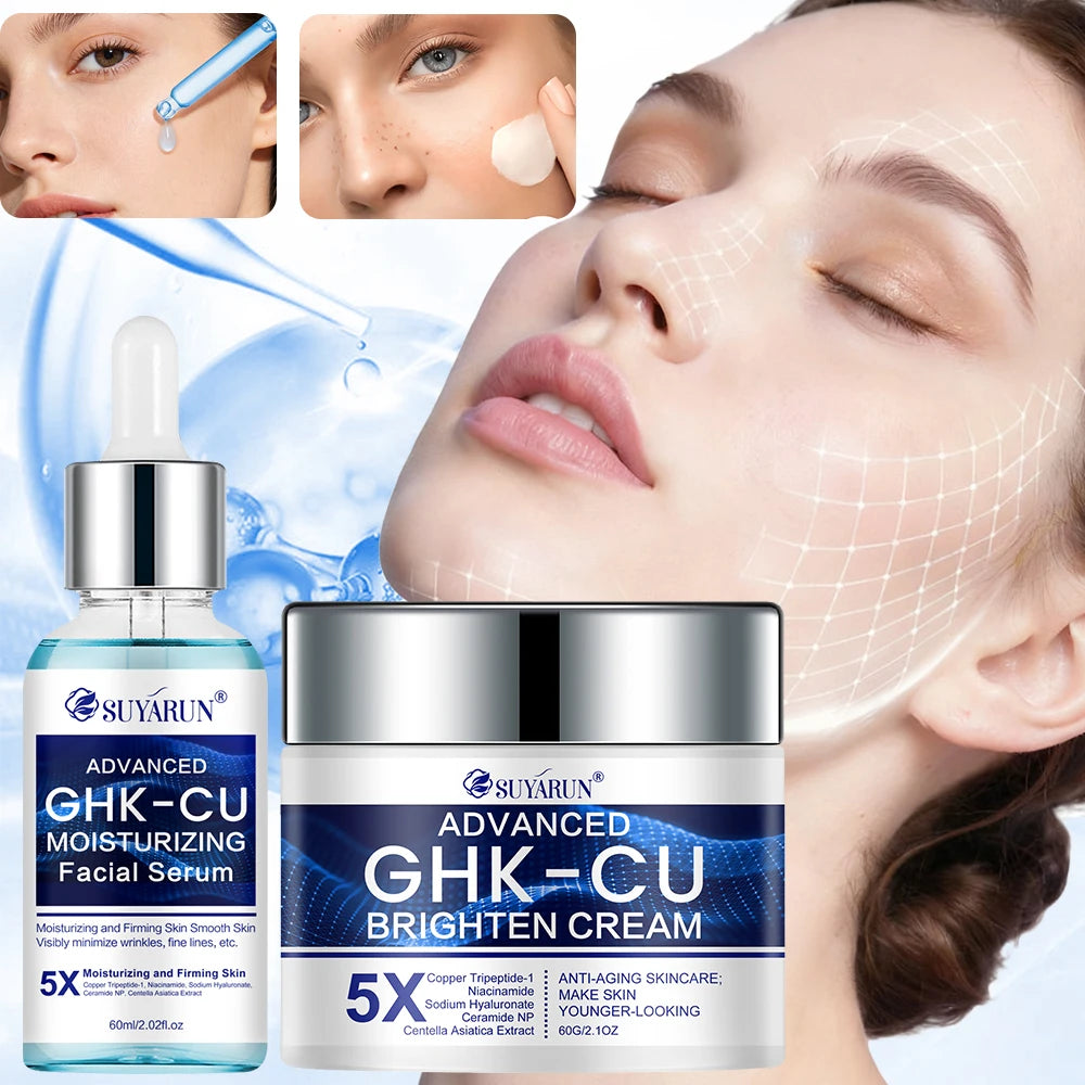 Suyarun GHK Cu Cream And Serum Anti Aging Facial Moisturizer For Women