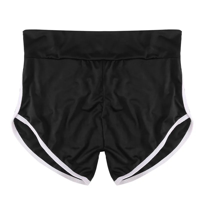 Low Waist Sport Shorts For Women Summer Elasticated Fold Design Shorts Sexy Ladies Training Gym Shorts Mini Skinny Fitness Short