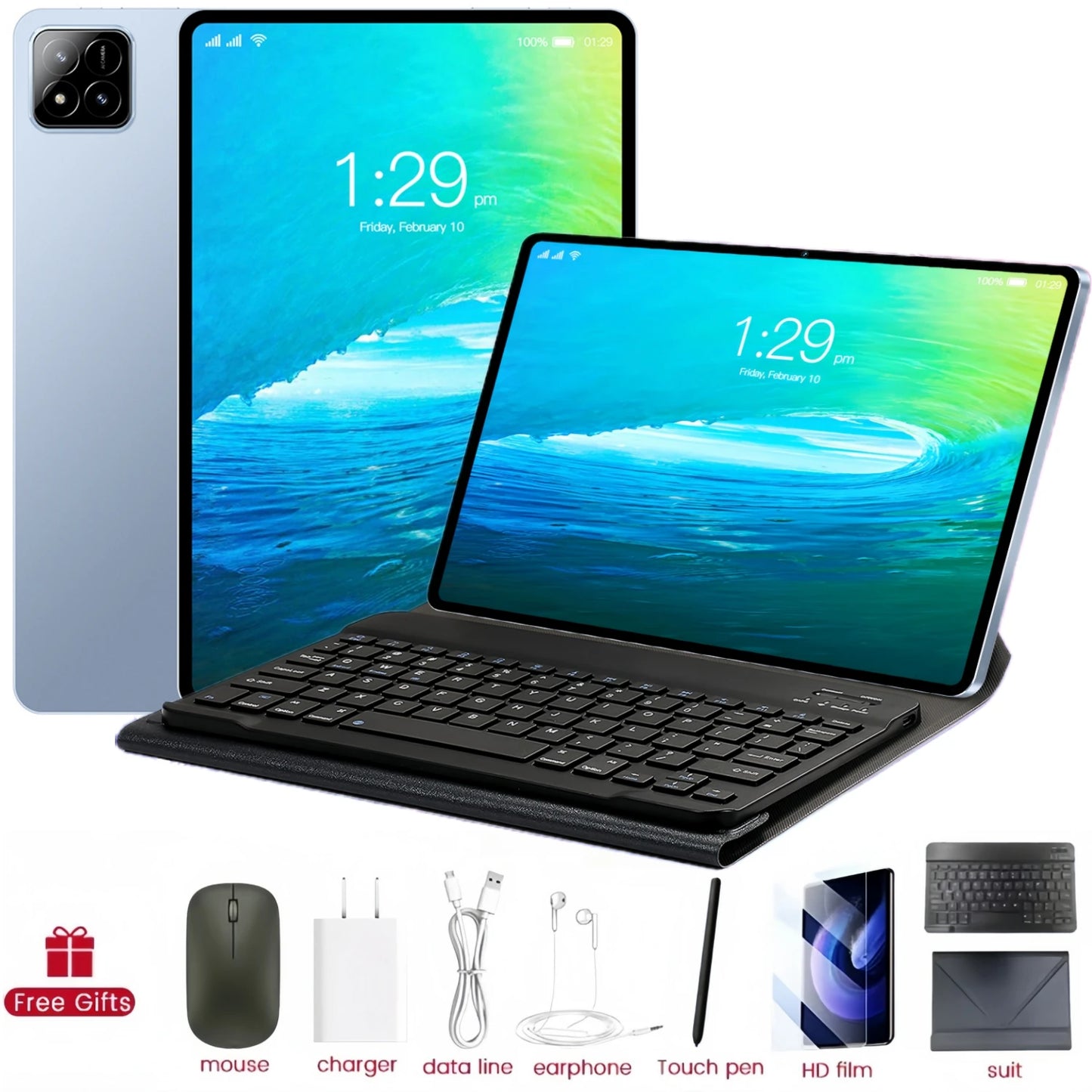 2025 Global Version PAD 7S Pro Snapdragon 8GEN3 Android 14 Tablet 11 Inch HD 22 GB+2 TB 20000 mAh 5G Dual SIM Wifi Tables PC