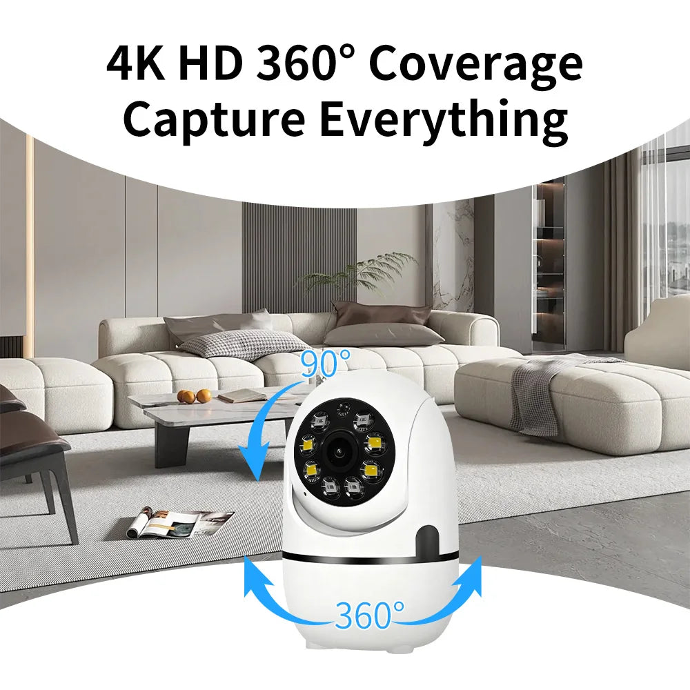 Bezsecure 5MP Wifi Camera Indoor IP Cameras For Home Security Color Night Vision Motion Detection CCTV Camera O-Kam pro APP