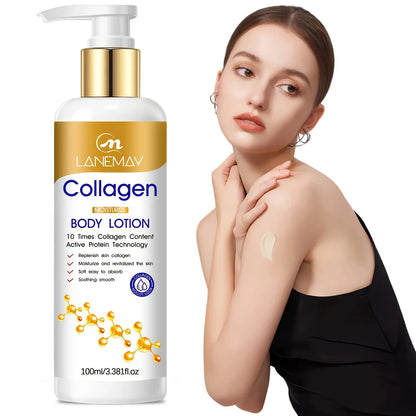 Collagen Moisturize Body Lotion - Moisturizing Dry and Dehydrated Skin, Lightweight & Non-Greasy for Skin