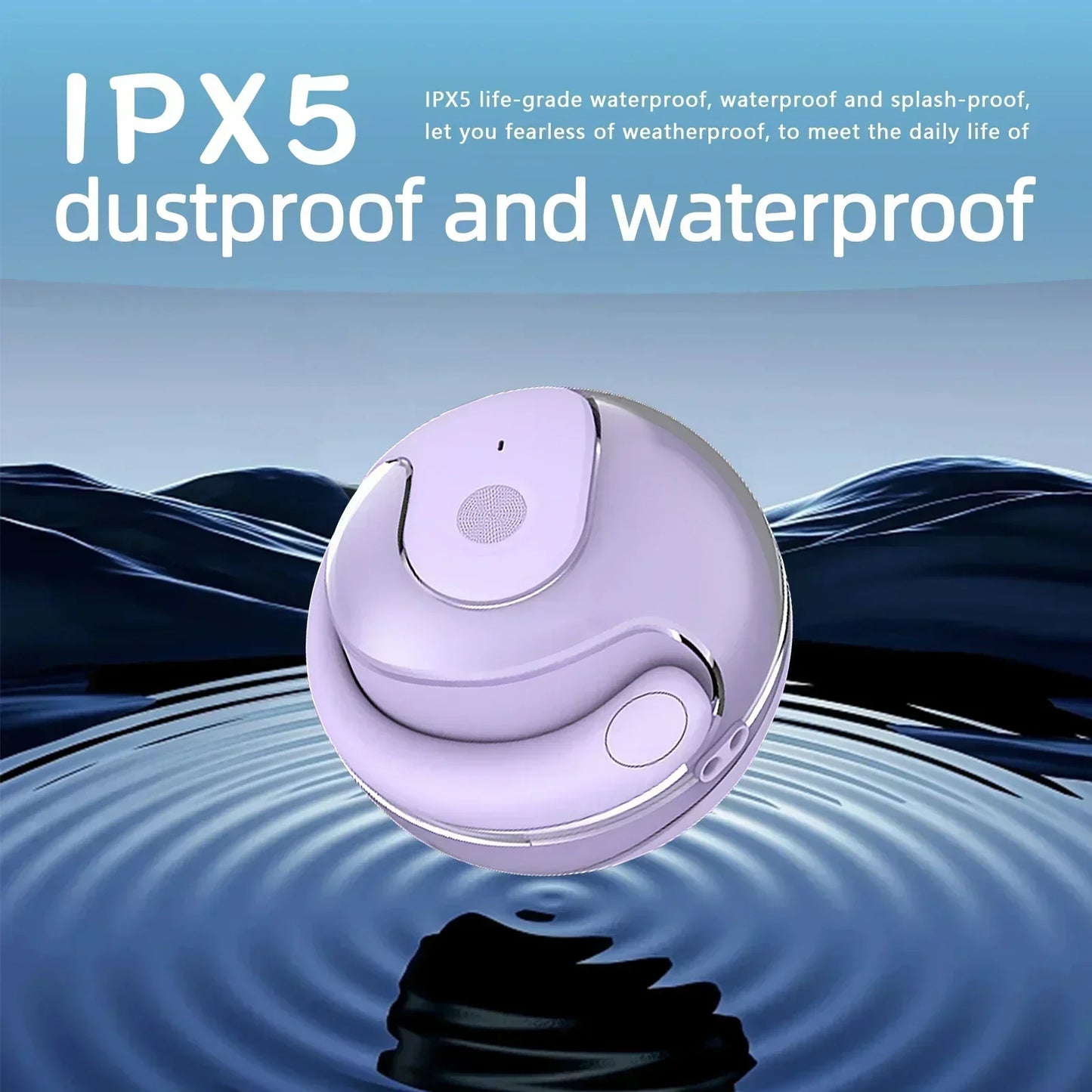 Wireless Headphones Comfortable Ear Hook Touch Control Earbuds with Mic Wireless Bluetooth Headset Phone Earphones Game