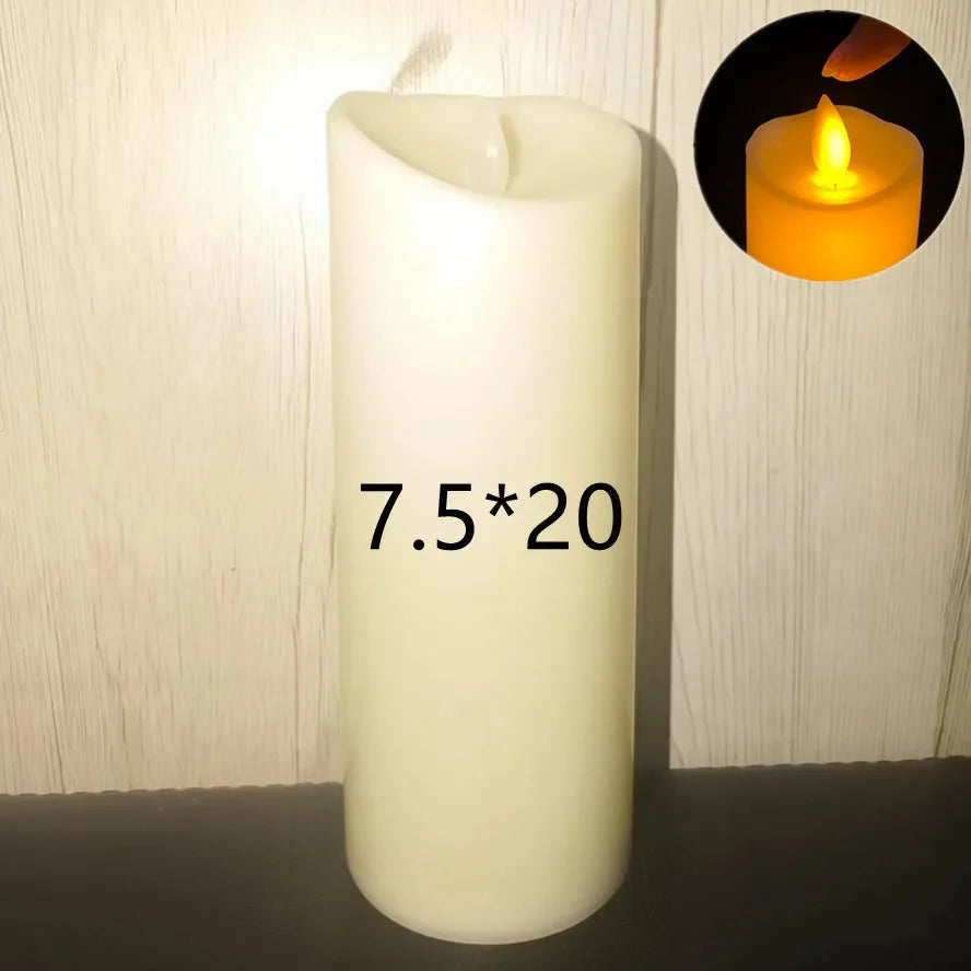 Flameless Flickering LED Candles Battery Powered For Wedding Decor