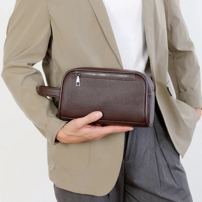 Business Men's Clutch Bag High Quality Printing Leather Handbag Phone Purse Fashion Clutches Luxury Men Birthday Gift Clutch Bag