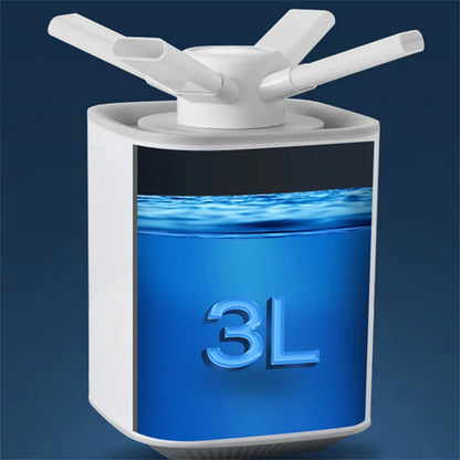 3L Humidifiers High-capacity Electric Humidifiers Double Nozzle Diffuser Bedroom Cool Mist Maker Night Lamp Purification