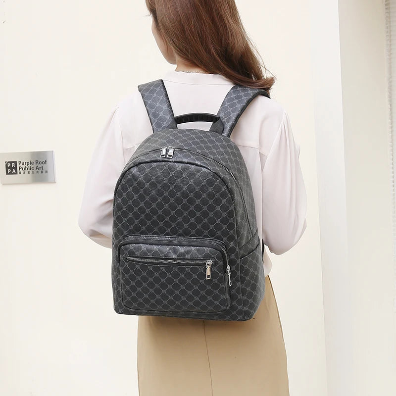 Luxury Women Backpack Bags Multifunction Leather Backpacks for Female Mochila Designer School Shoulder Bag Designer Men Backpack