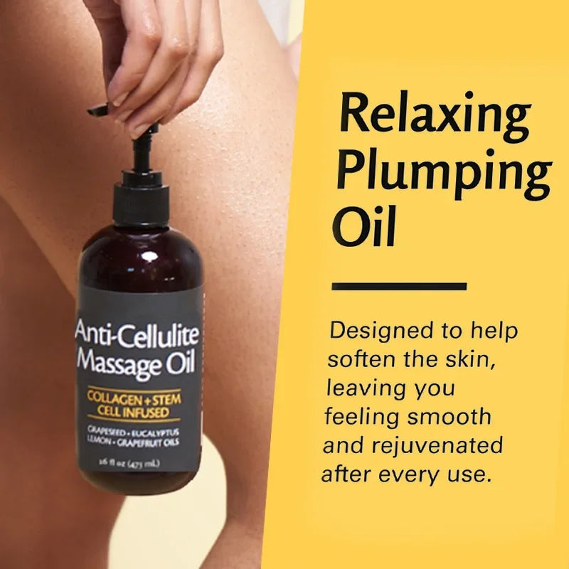 Anti-cellulite Body Massage Oil 240/100ml Natural Aromatherapy Relaxing Soothing Skin Care Essential Oil for Full Body Massage