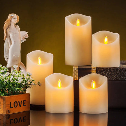 Flameless LED Candles With Remote Control And Timer