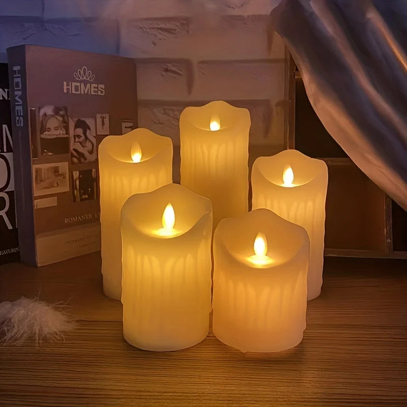 Flameless LED Candles With Remote Control And Timer