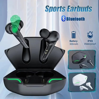Wireless Headphones Game Bluetooth 5.0 Headset With HD Microphone Noise Reduction High Fidelity Bass Earphones For iPhone Xiaomi
